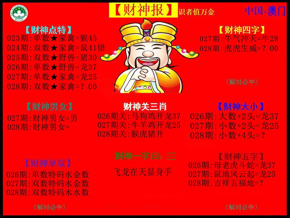2025028期红财神