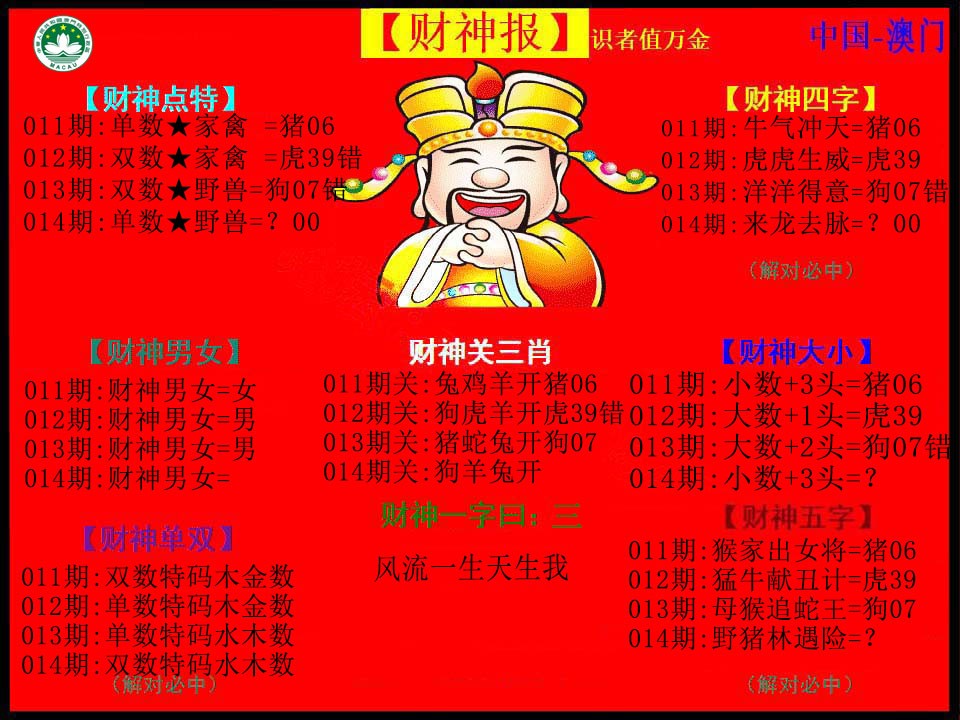 2025014期红财神
