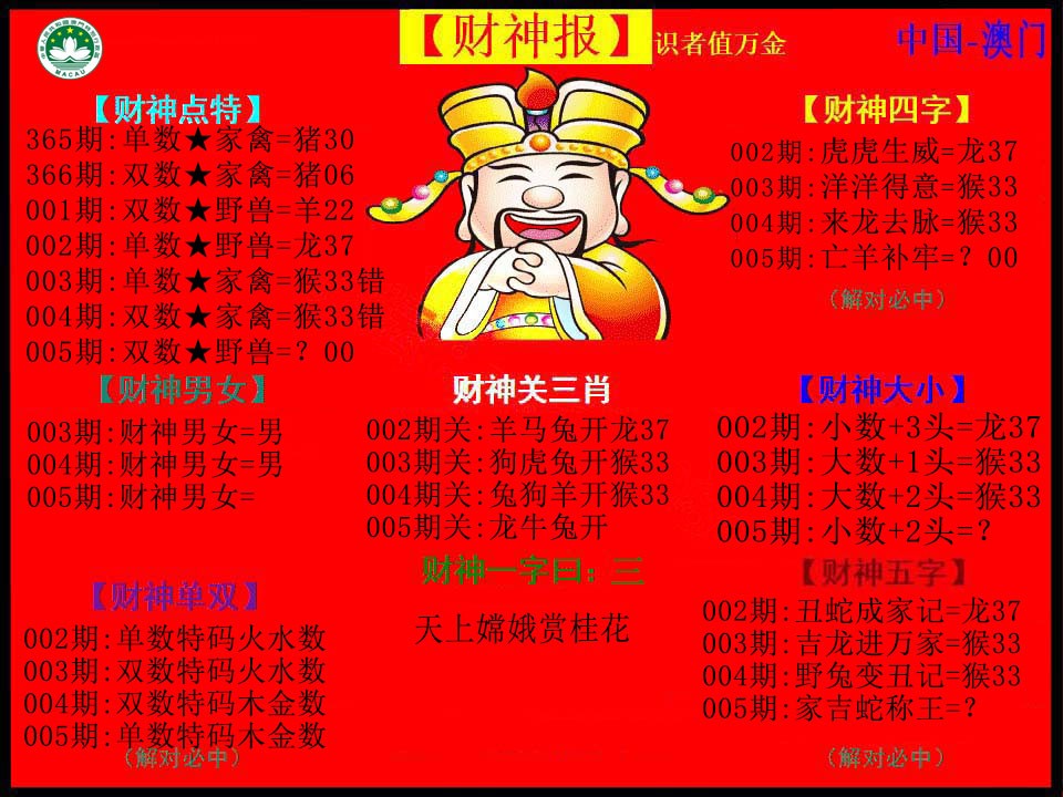 2025005期红财神