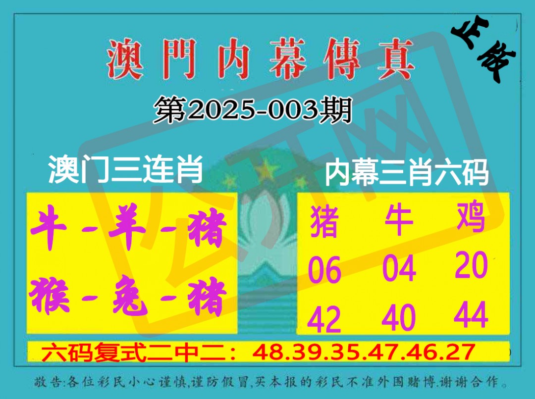 2025003期内幕传真三肖版