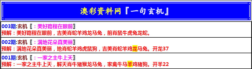 2025003期澳门一句玄机