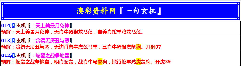 2025014期澳门一句玄机