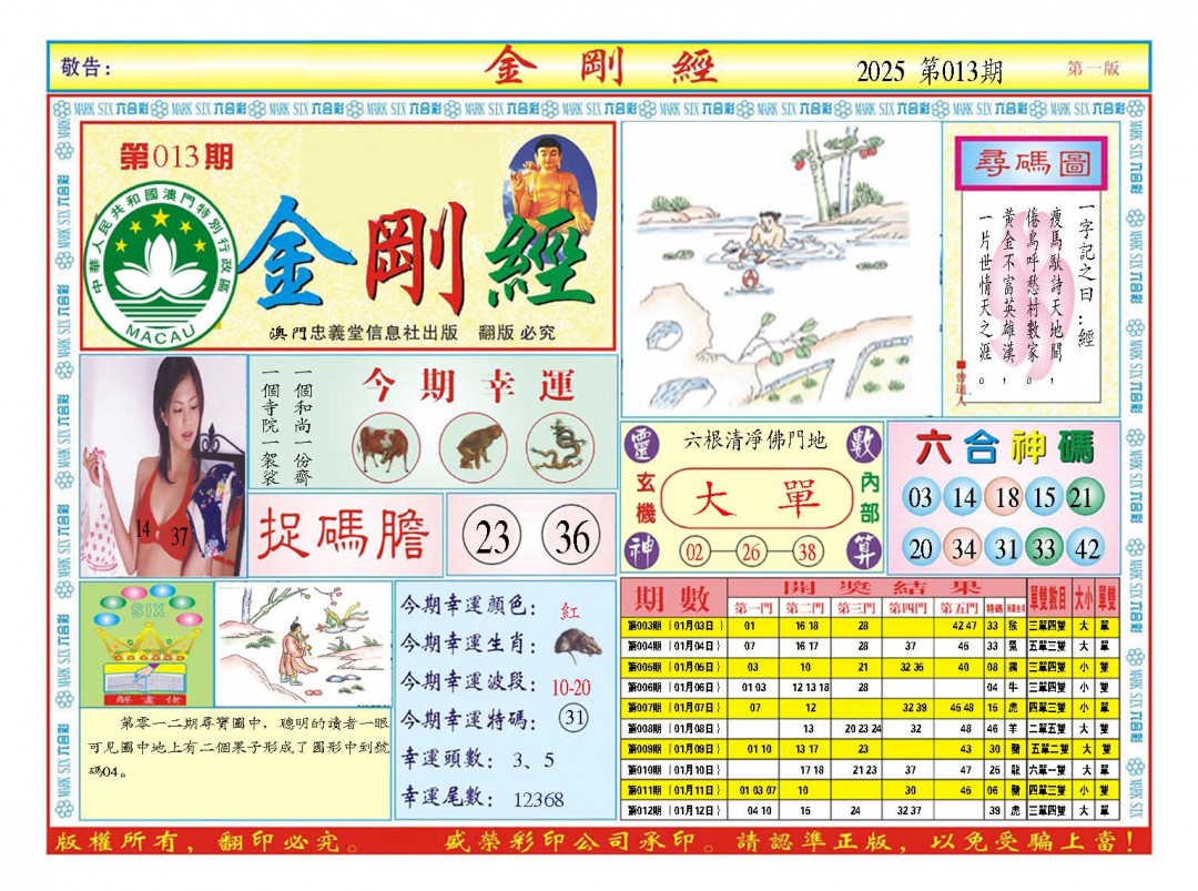 2025013期金刚经A