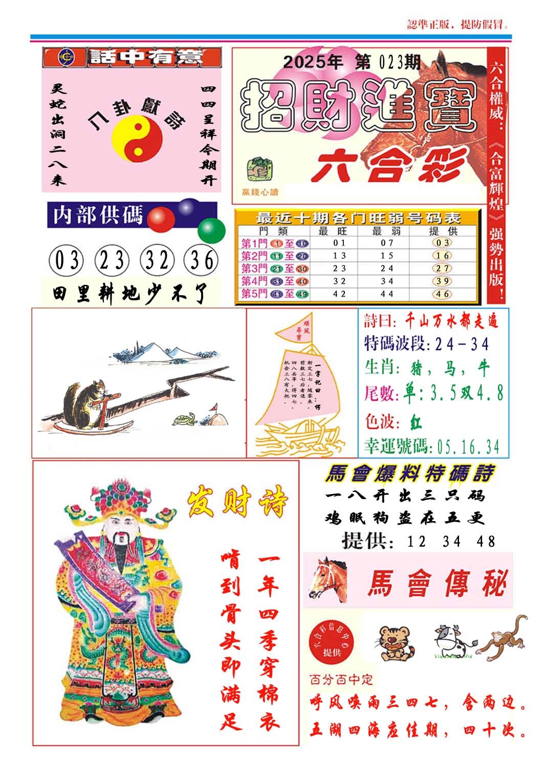 2025023期招财进宝