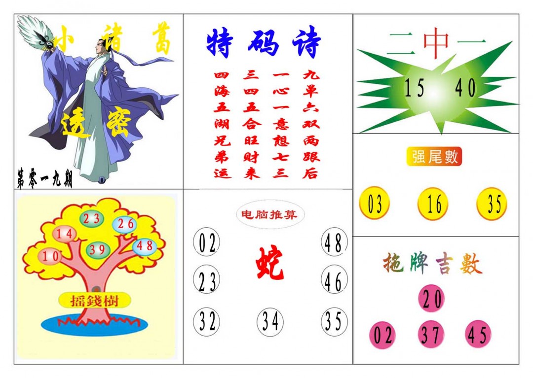 2025019期小诸葛