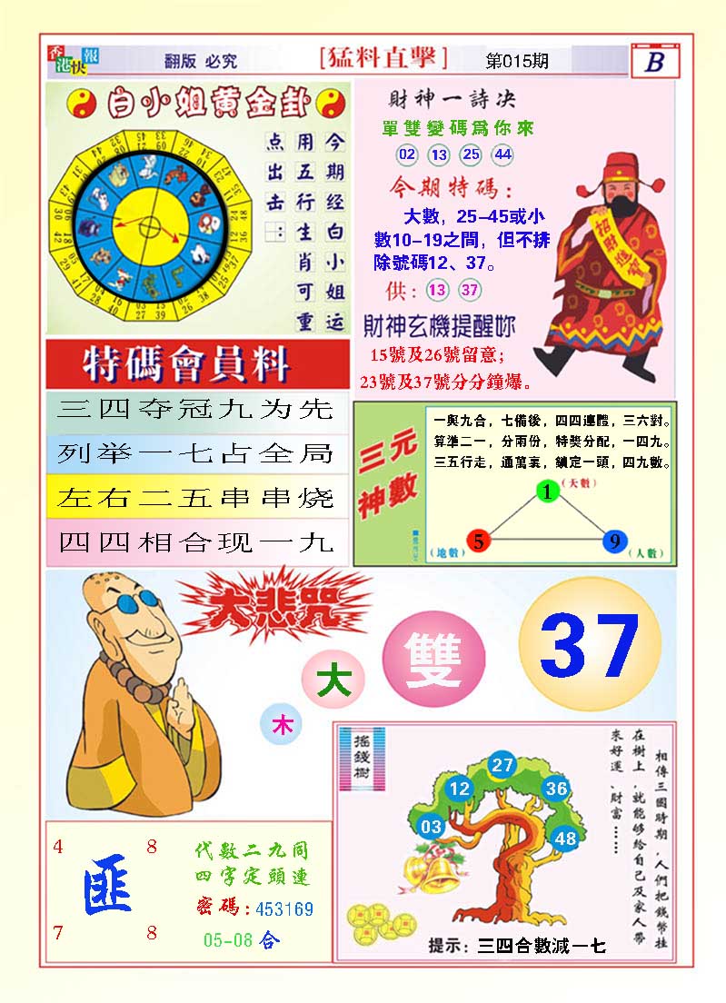 2025015期猛料直击B