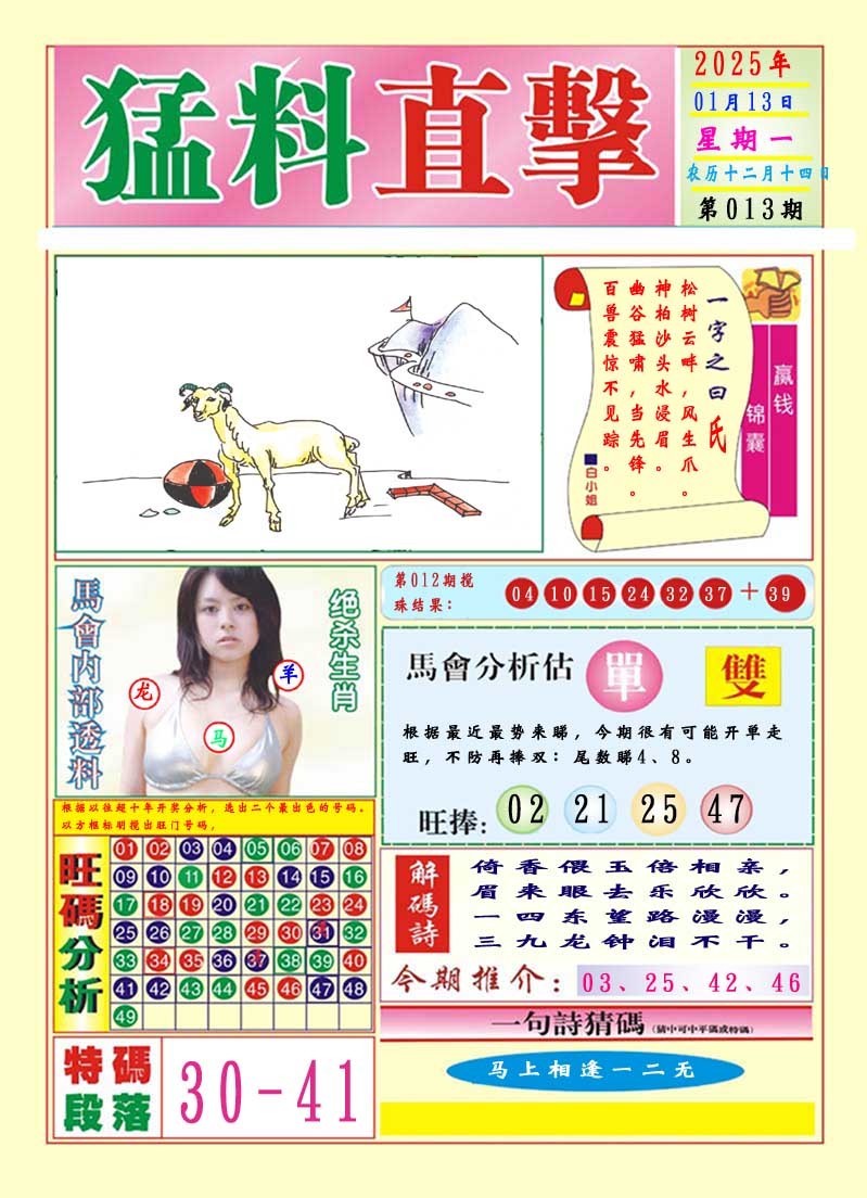 2025013期猛料直击A