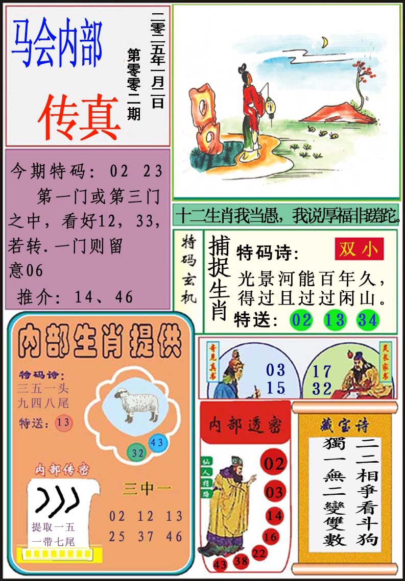 2025002期马会内部传真