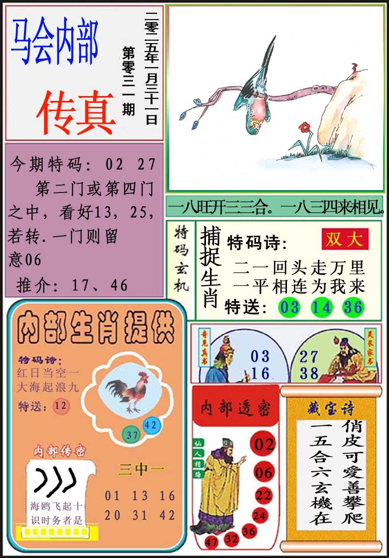 2025031期马会内部传真