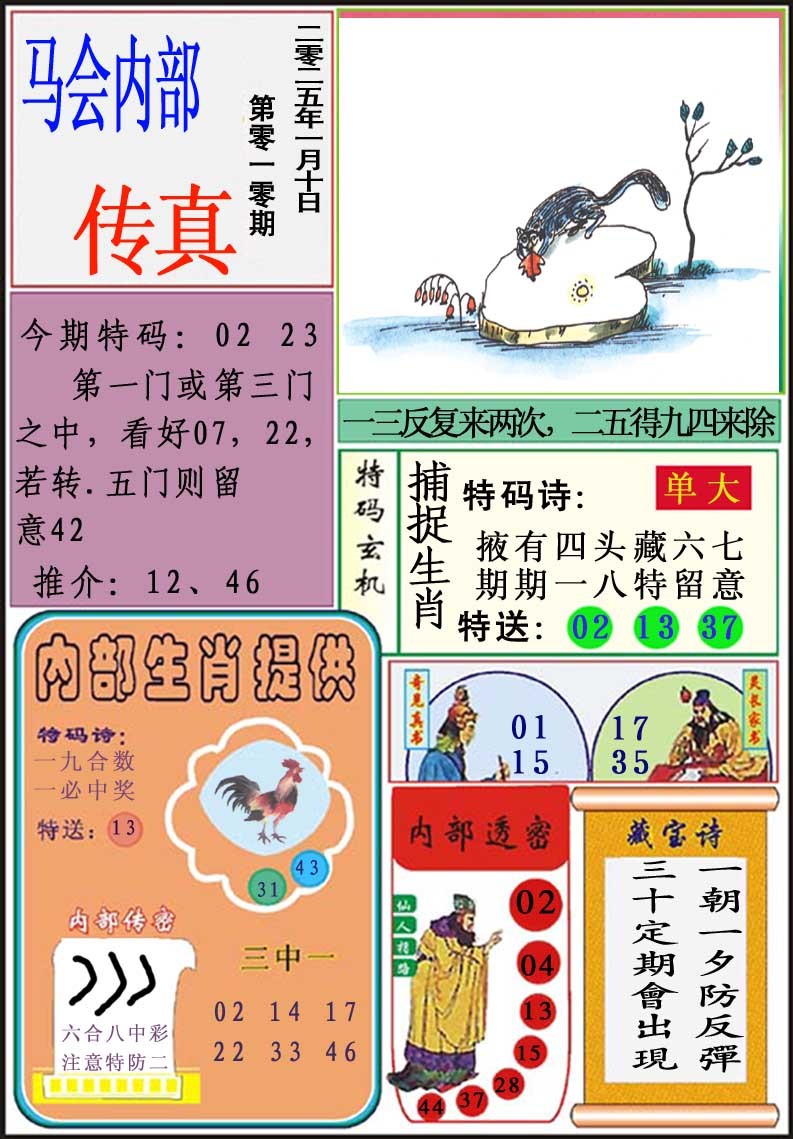 2025010期马会内部传真