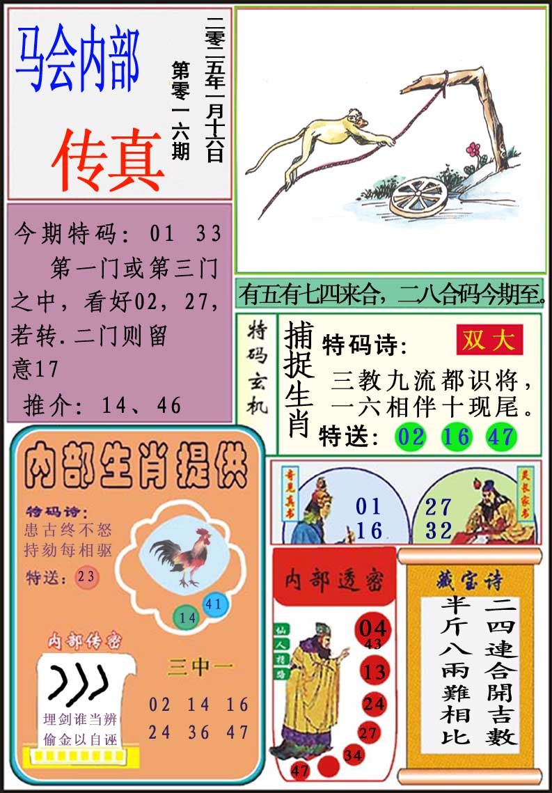 2025016期马会内部传真