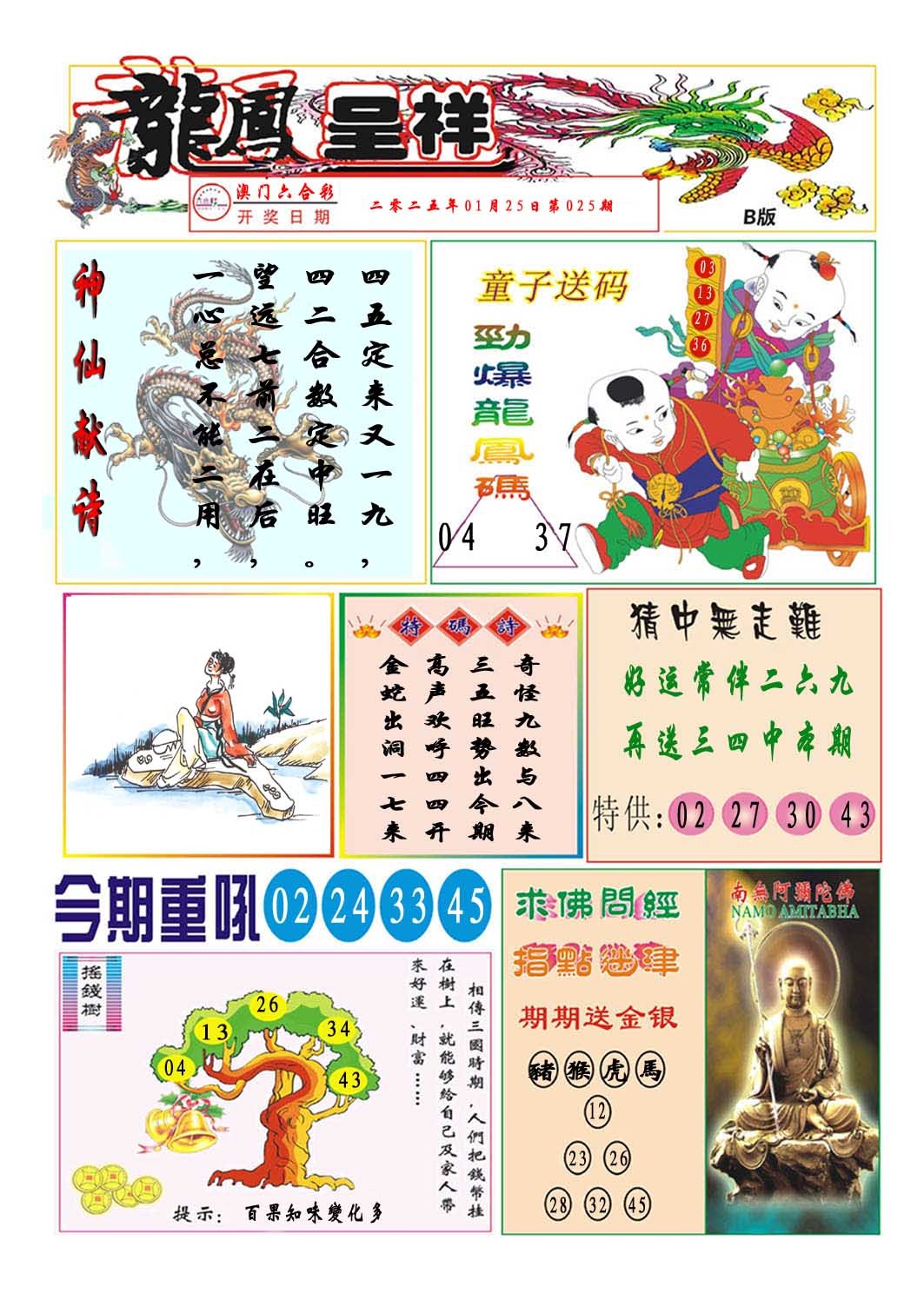 2025025期龙凤呈祥B