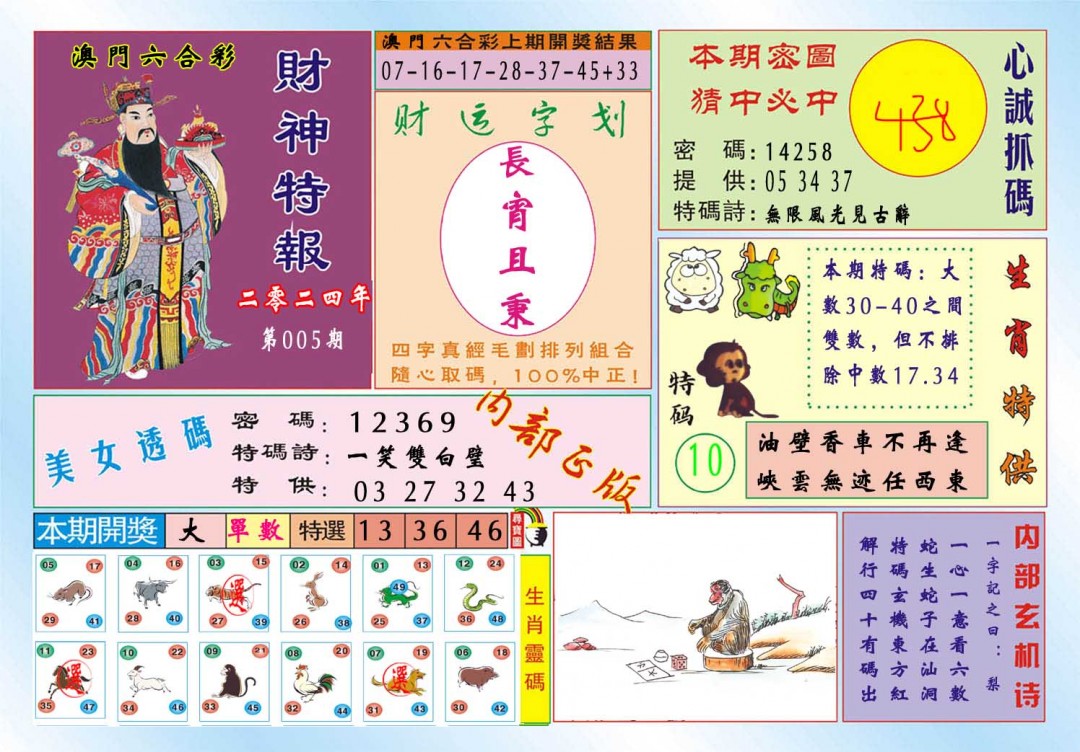 2025005期财神特报
