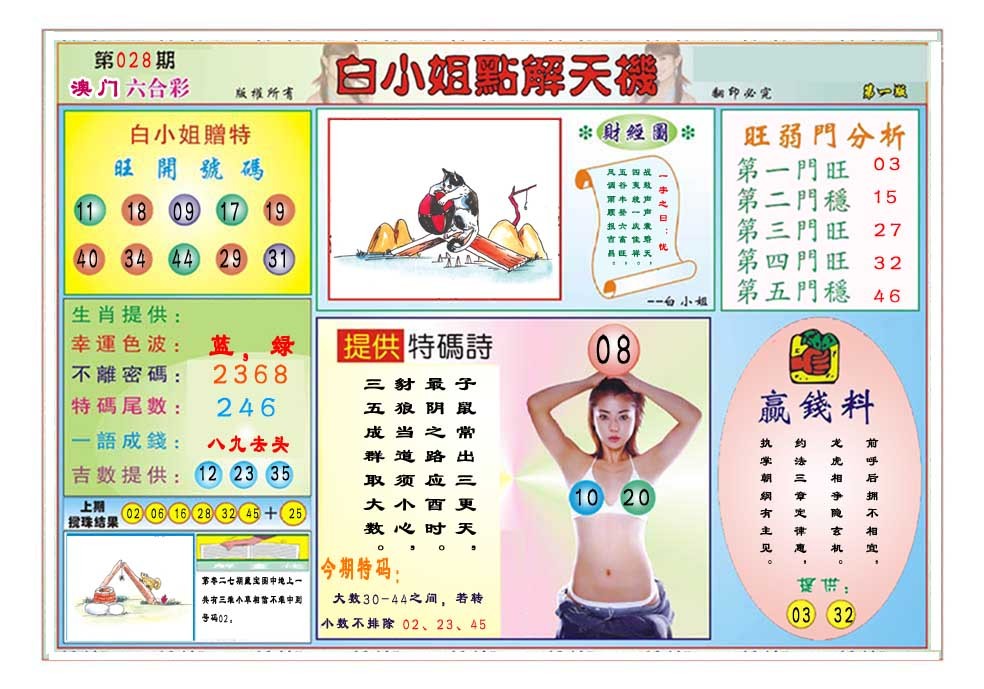 2025028期白小姐点解天机A