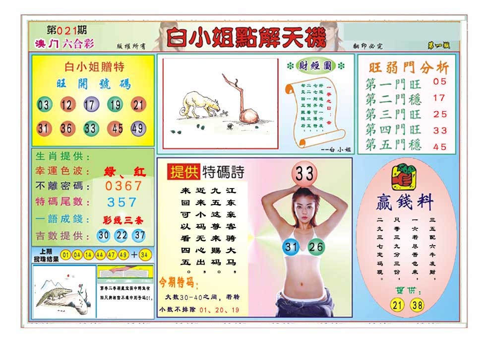2025021期白小姐点解天机A