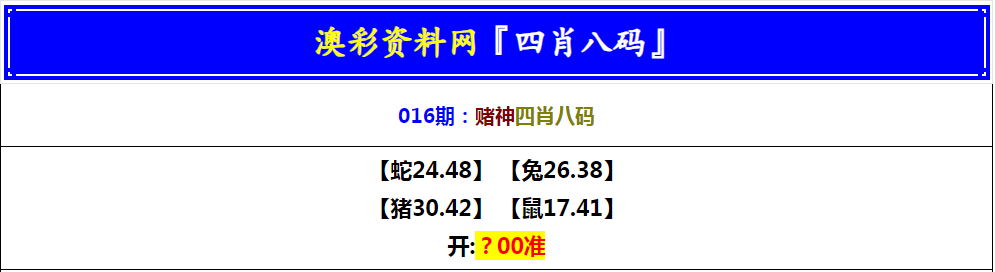 2025016期赌神四肖八码