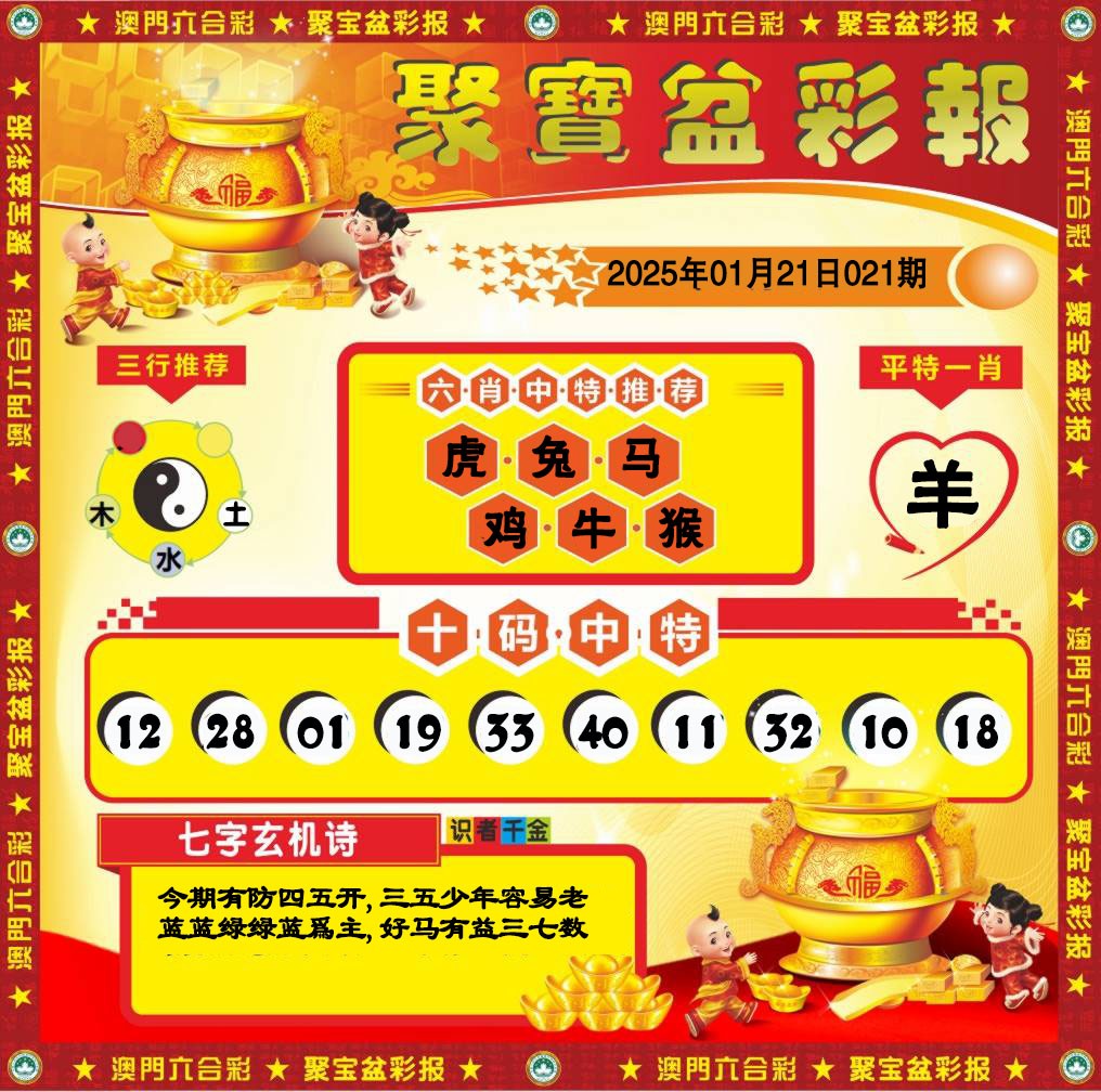 2025021期聚宝盆彩报