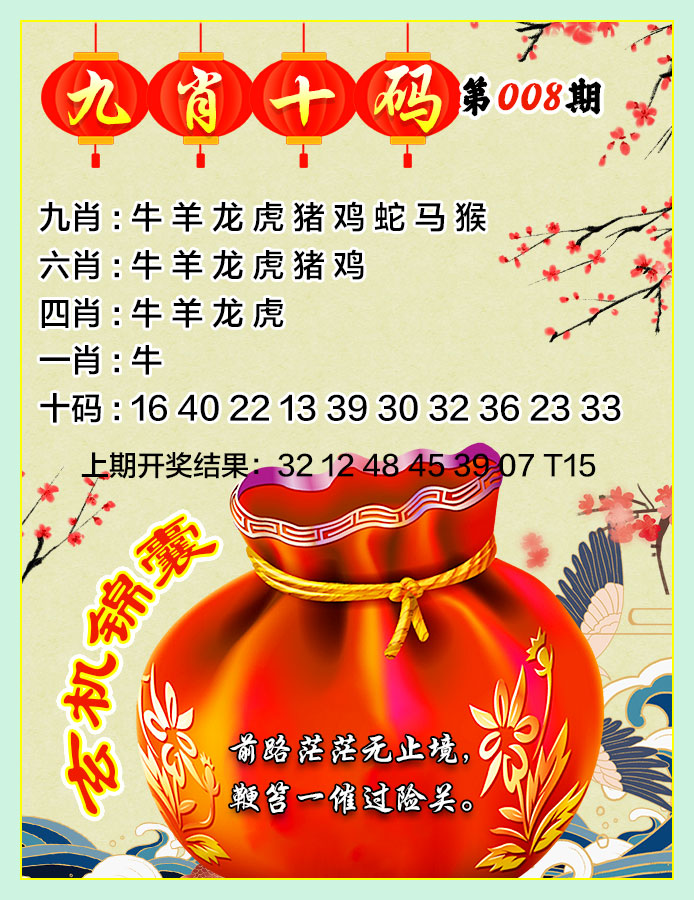 2025008期九肖十码