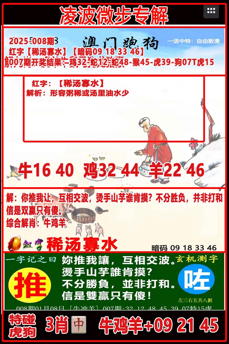 2025008期凌波微步