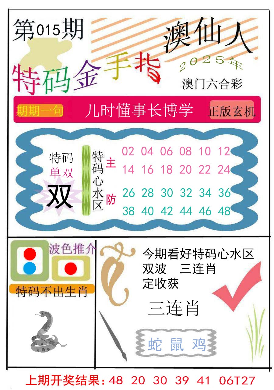 2025015期特码金手指