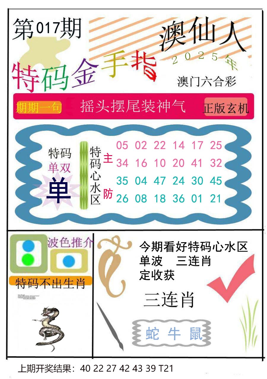 2025017期特码金手指