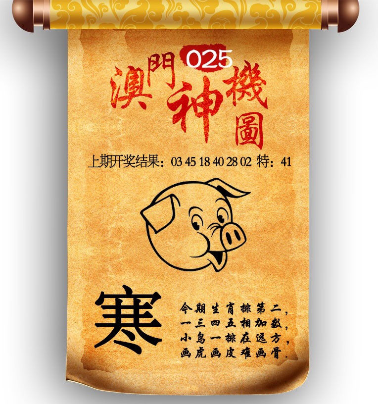 2025025期澳门神机图