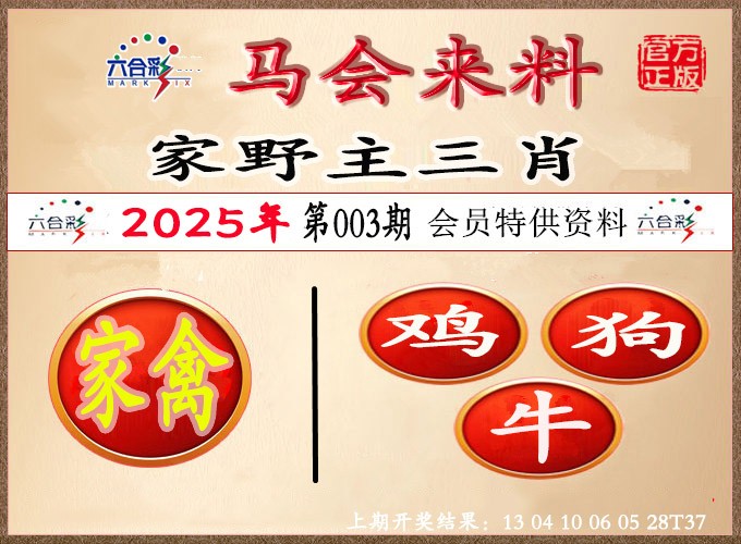 2025003期澳门来料