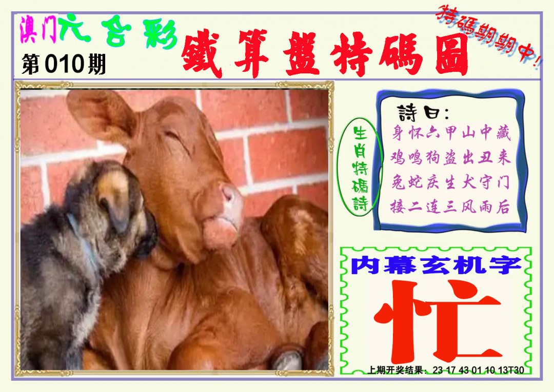 2025010期铁算盘特码图