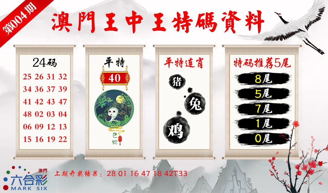2025004期王中王特码料