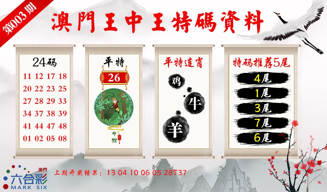 2025003期王中王特码料