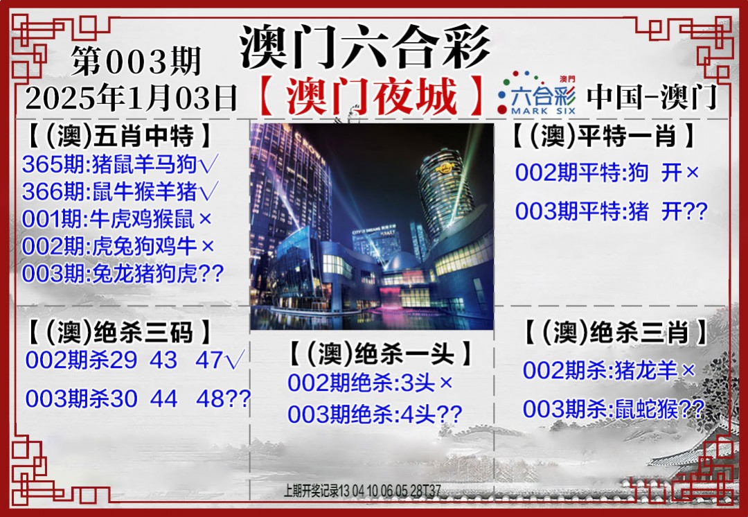 2025003期夜城图