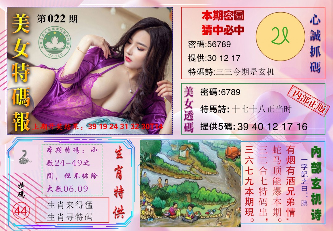 2025022期美女特码报