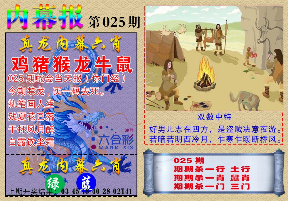 2025025期真龙内幕报