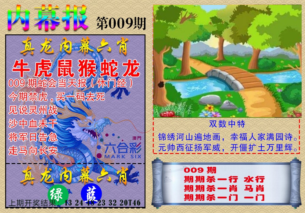 2025009期真龙内幕报
