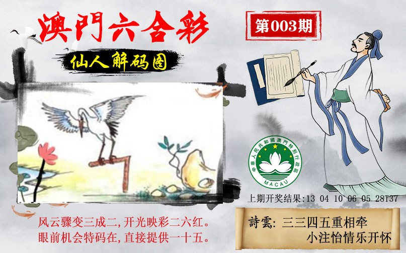 2025003期仙人解码图