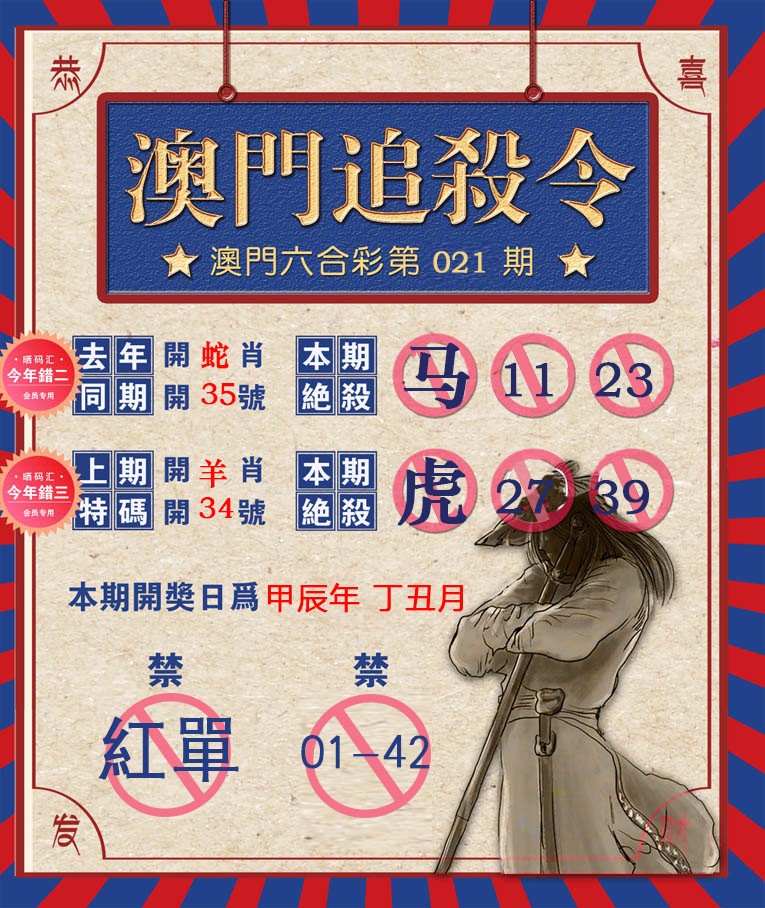 2025021期澳门追杀令