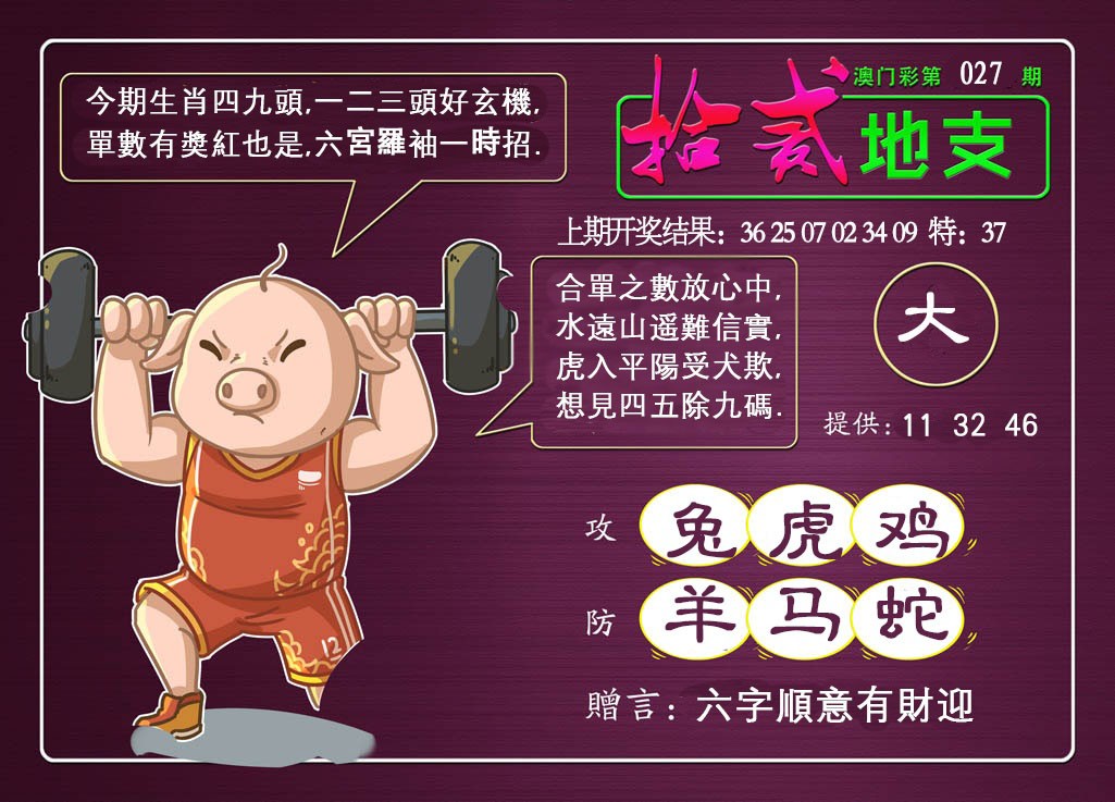 2025027期十二地支