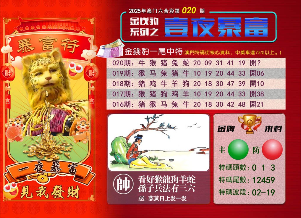 2025020期一夜暴富