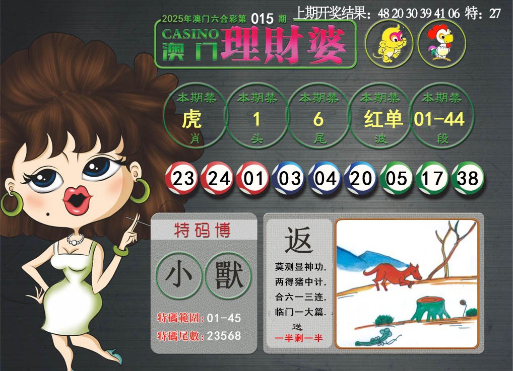 2025015期澳门理财婆