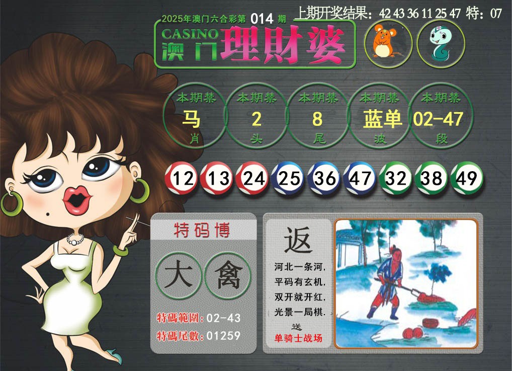 2025014期澳门理财婆