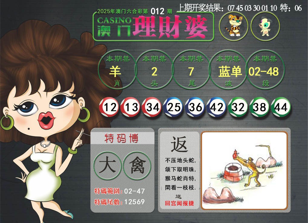 2025012期澳门理财婆