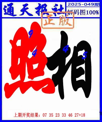 2025049期解码图