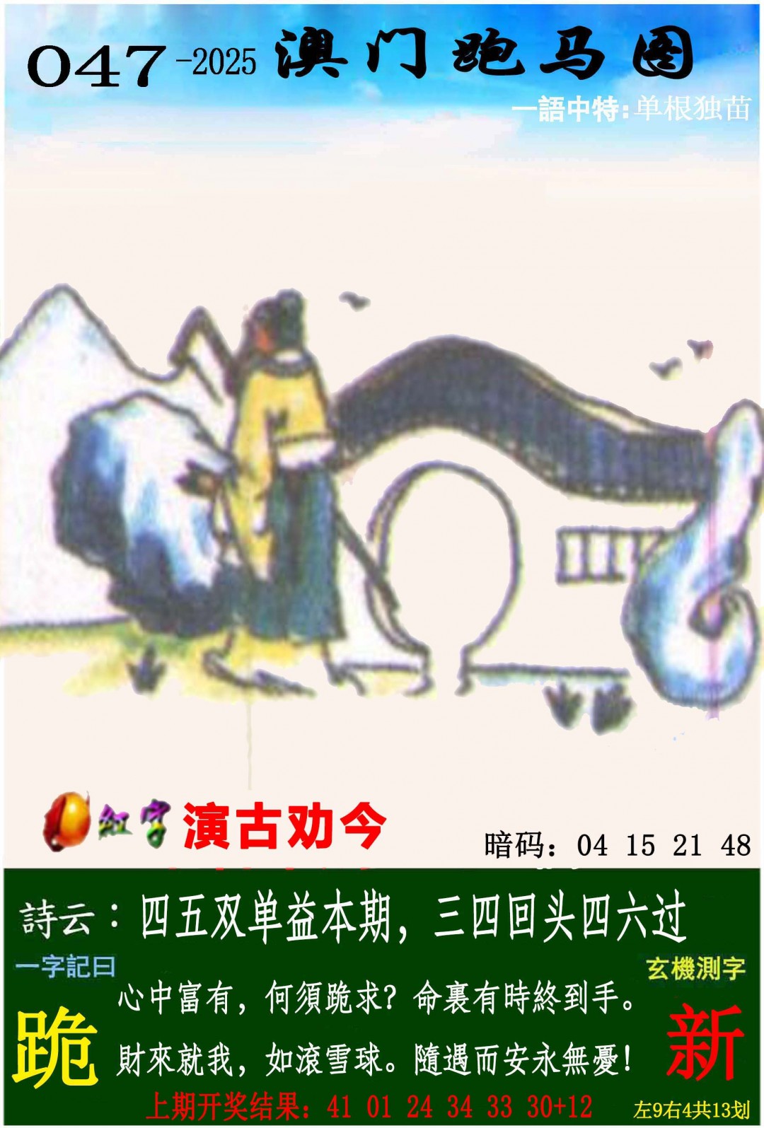 2025047期跑马图