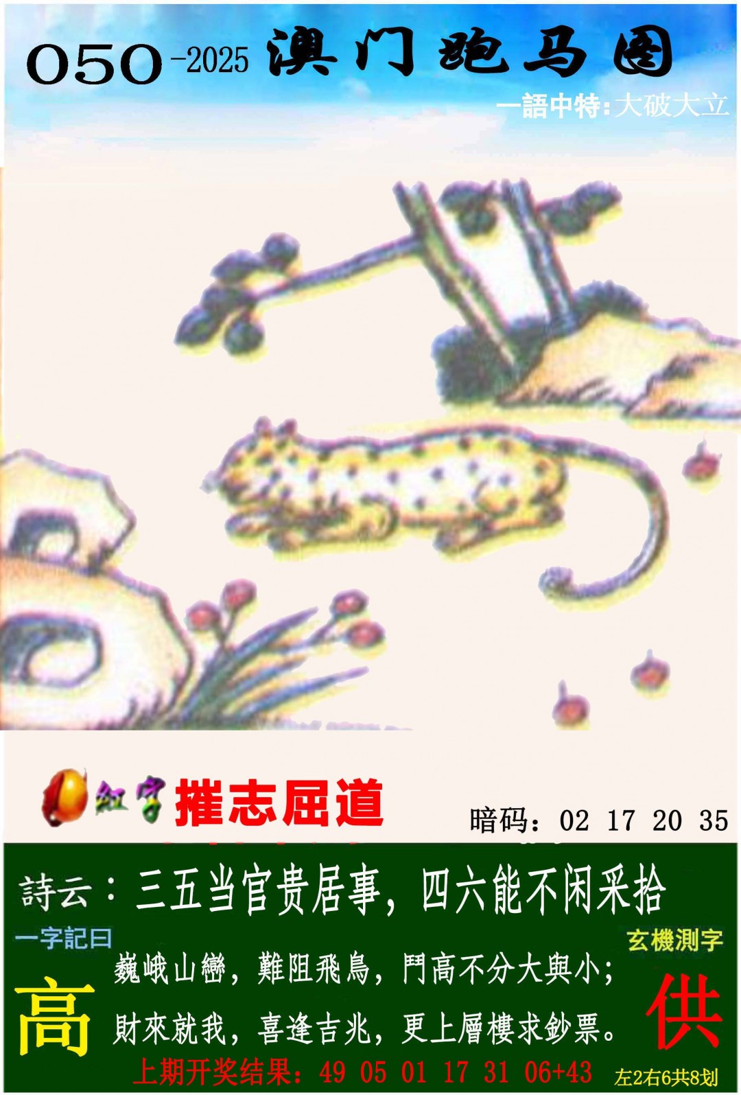 2025050期跑马图