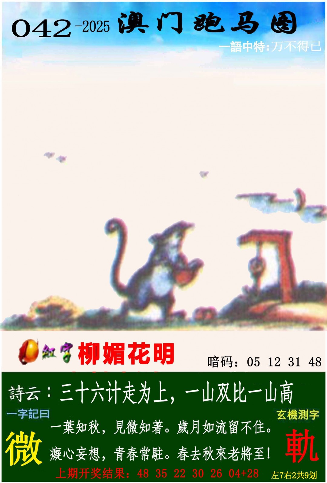 2025042期跑马图