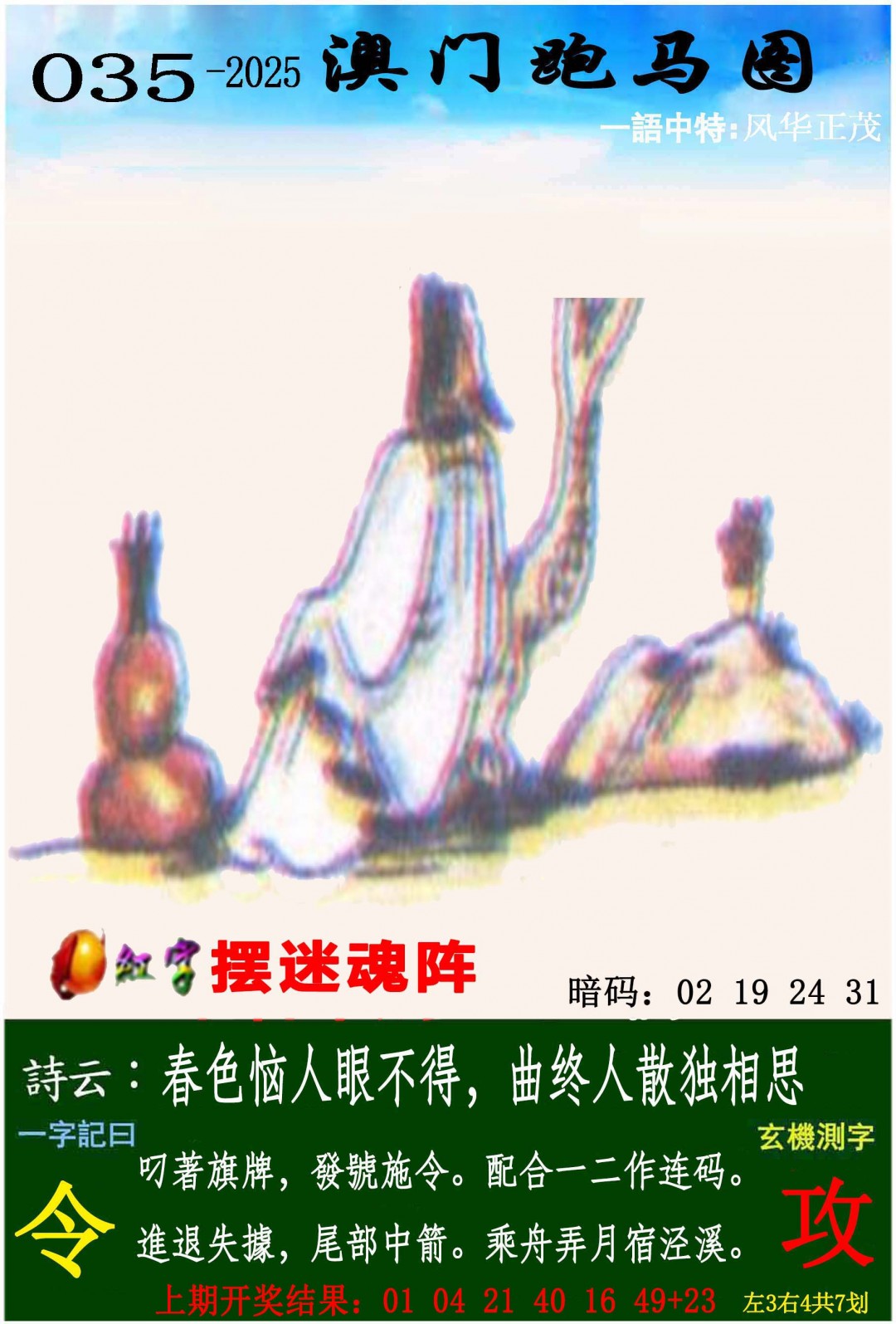 2025035期跑马图