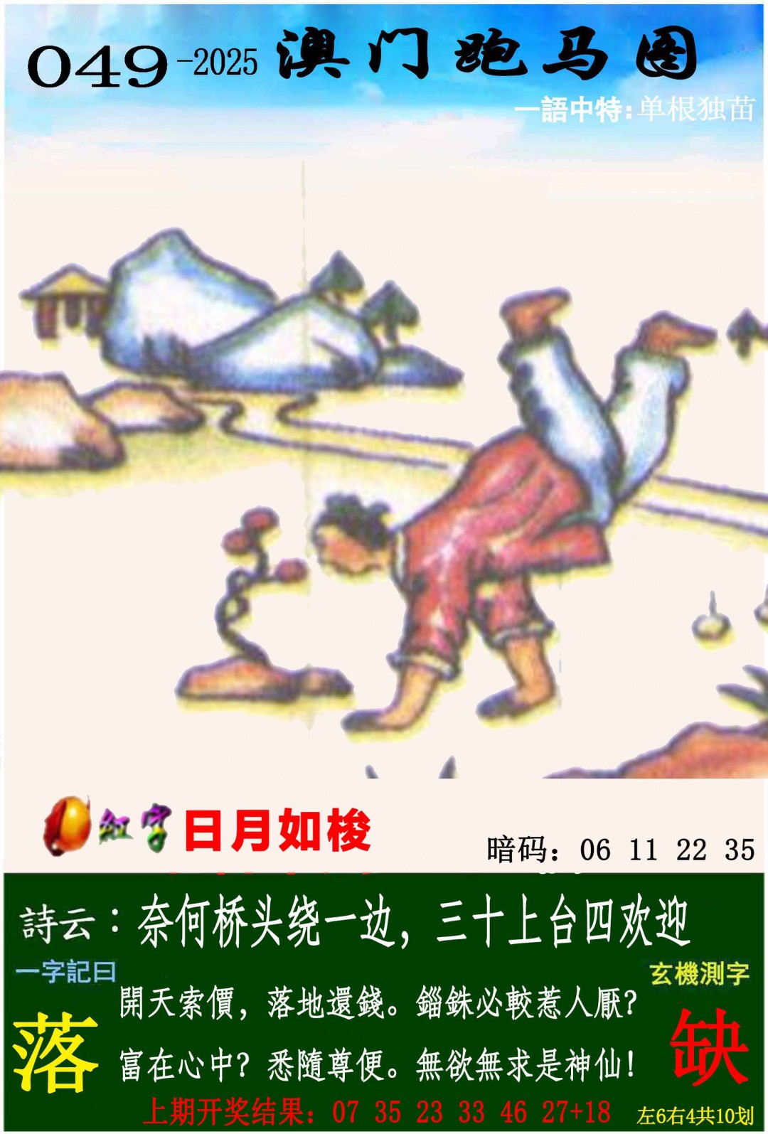 2025049期跑马图