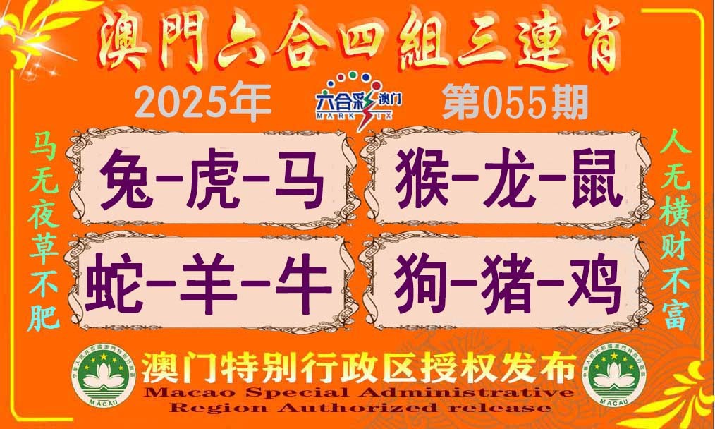 2025055期六合四组三连肖