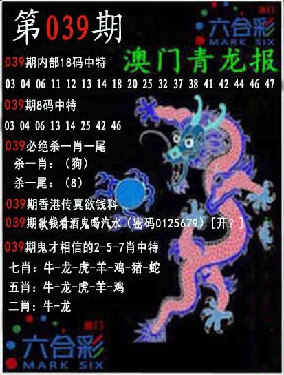 2025039期青龙报