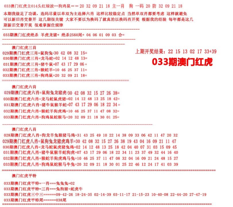 2025033期红虎图